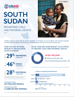 2024 MCHN Country Specific Fact Sheet: South Sudan