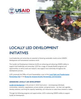 Locally Led Development Initiatives Fact Sheet