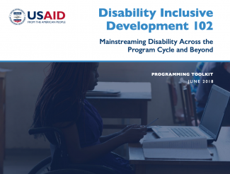 cover-Mainstreaming Disability Across the Program Cycle and Beyond Programming Toolkit Back to Contents - Programming Toolkit