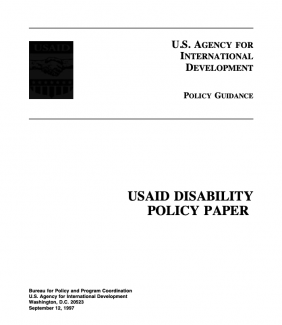 USAID Disability policy paper
