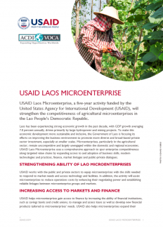 USAID Laos Microenterprise Fact Sheet