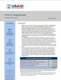 USAID COVID-19 Europe & Eurasia Response Fact Sheet #3