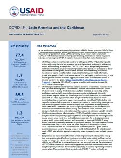 COVID-19 Fact Sheet #6, Fiscal Year 2022 - Latin America and the Caribbean