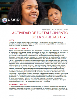 FACT SHEET - Civil Society Strengthening Project Spanish