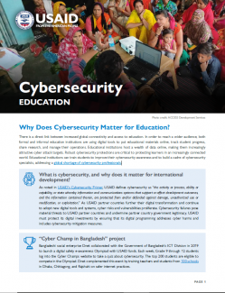 Cover photo for Cybersecurity Briefer: Education