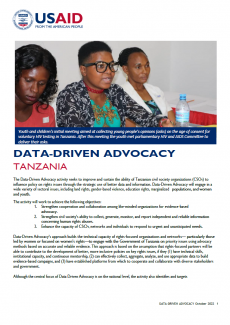 Data Driven Advocacy Factsheet