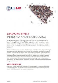 USAID BiH Fact Sheet on Diaspora Invest project