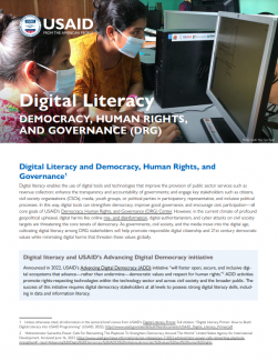 Cover photo for Digital Literacy Briefer on DRG 