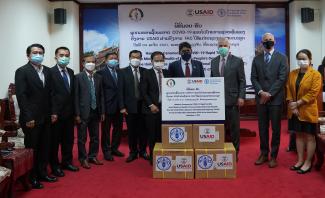 USAID and FAO Provide 12,000 COVID-19 Rapid Tests to Lao PDR