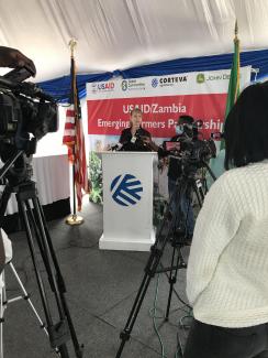 USAID Mission Director delivers remarks at the Emerging Farmers Partnership launch 