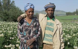 Image of Ethiopian family under PSNP program