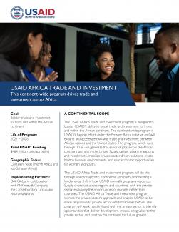 Fact Sheet: Africa Trade and Investment Program