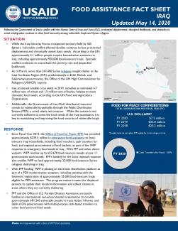 Food Assistance Fact Sheet - Iraq