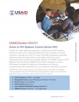 Action HIV Fact Sheet