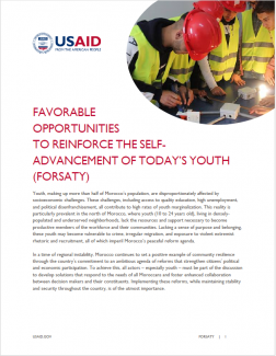 This is a screenshot of the first page of the USAID FORSTAY fact sheet.