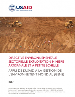Sector Environmental Guideline: Artisanal and Small-Scale Mining (2017 - French)