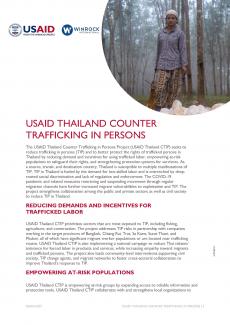 USAID THAILAND COUNTER TRAFFICKING IN PERSONS