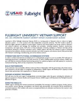Fulbright University Vietnam (FUV) Support - cover image