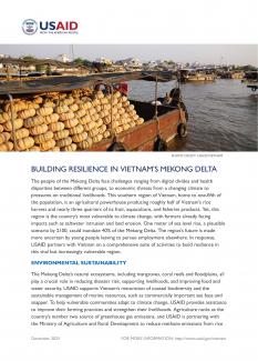 Building Resilience in Vietnam’s Mekong Delta