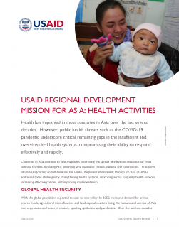 USAID Regional Development Mission for Asia: Health Activities Fact Sheet