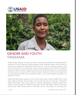 Gender and Youth Factsheet