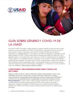 Guía Sobre Género Y COVID-19 De La USAID