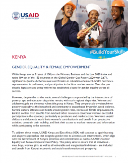 Gender fact sheet-Kenya