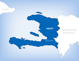 map of haiti