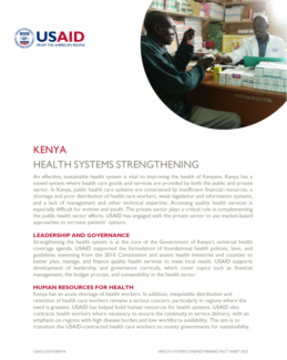 Health systems strengthening cover