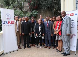 Group photo of USAID and Madagascar' Court of Accounts staff