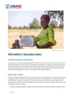 PMI IMPACT MALARIA MALI