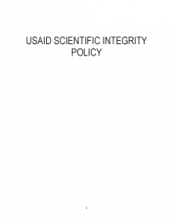 USAID Scientific Integrity Policy