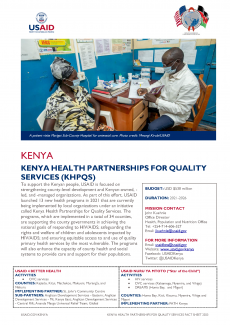 Kenya Health Partnerships for Quality Services cover