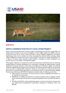 Kenya Conservation Policy Local Works cover