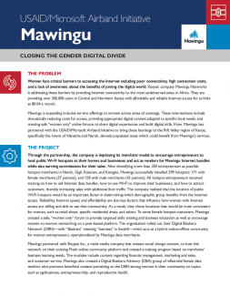 Cover photo for Mawingu factsheet