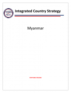 Myanmar Integrated Country Strategy 2018-2022