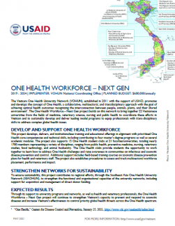 One Health Workforce – Next Gen