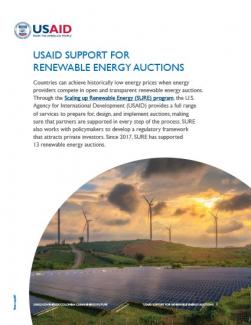 USAID Support for Renewable Energy Auctions in Colombia