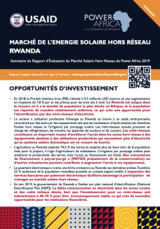 Power Africa: Market Assessment Brief Cover Rwanda French