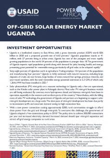 Off-Grid Solar Market Assessment Uganda Cover