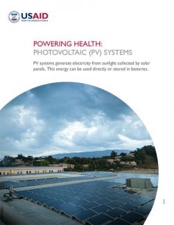 Powering Health: Photovoltaic (PV) Systems