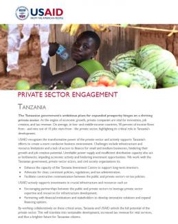 Tanzania Private Sector Engagement 