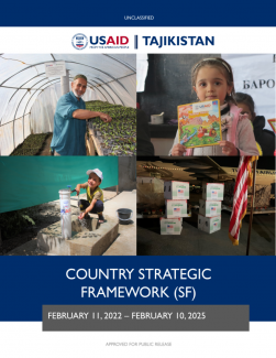 USAID/Tajikistan Strategic Framework 2022-2025