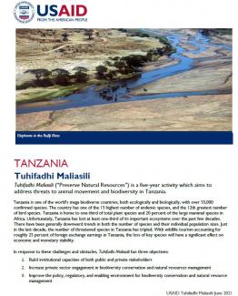 Tuhifadhi Maliasili (“Preserve Natural Resources”)