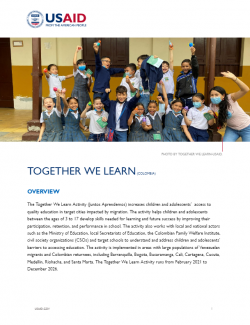 TOGETHER WE LEARN Fact Sheet Colombia 2024 Eng