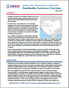 USAID-BHA Cambodia Assistance Overview - February 2023