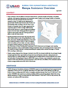 USAID-BHA Kenya Assistance Overview - April 2024