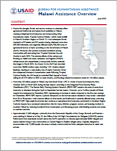 USAID-BHA Malawi Assistance Overview - June 2023