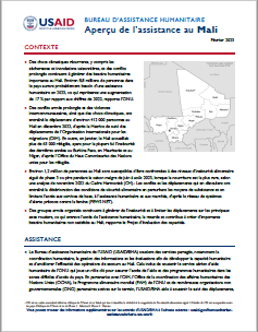 USAID-BHA Mali Assistance Overview - February 2023 - French