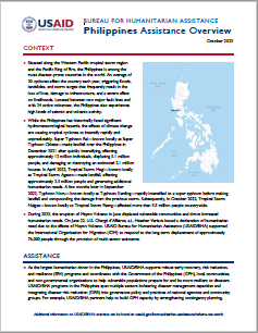 USAID-BHA Philippines Assistance Overview - October 2023